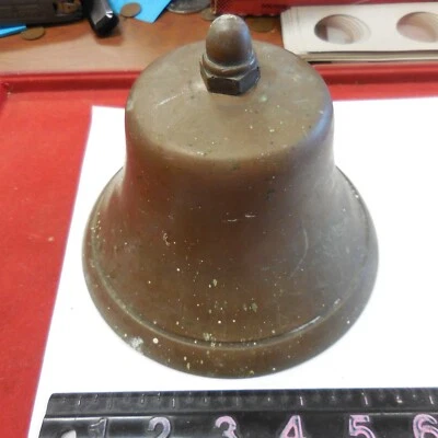 Campana Capitanes de Latón Vintage 6"--Todo es Latón--Campana Antigua Foto 1 de 4