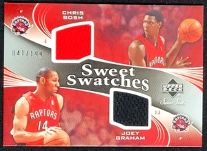2006-07 UD SWEET SHOT CHRIS BOSH / JOEY GRAHAM SWEET SWATCHES #D 41/199 JERSEY - Picture 1 of 2