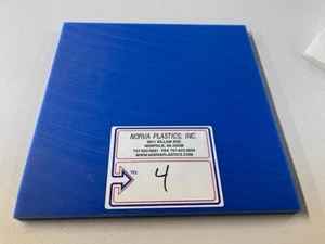 (4} NYLON BLUE CAST PLATE - 1/2 THICK 1 PC 12" X 12" IN THIS SALE - Picture 1 of 1