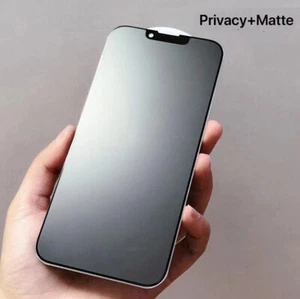 1/2/3Pack for iPhone 15 14 Pro MAX Matte Privacy Tempered Glass Screen Protector - Picture 1 of 13