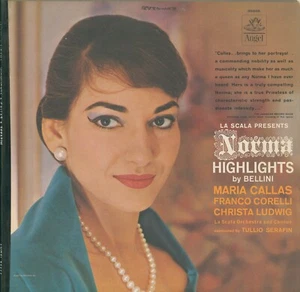 Bellini Norma Highlights Callas Vinyl Record Mono 1962 Angel 35666 La Scala - Picture 1 of 8