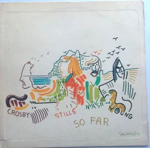CROSBY STILLS NASH & YOUNG - So Far - Vinyl LP 1974 1st Atlantic SD 18100 - Imagen 1 de 8