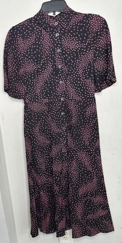 Abito camicia da donna Kate Spade nuovo con etichette multicolore 12 prato cintura posteriore aderente $368
