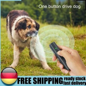 Ultraschall-Hundebellen-Trainer mit LED-Taschenlampe, Heimtierbedarf (grau) - Bild 1 von 11