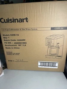 Cuisinart 12 Cup Programmable Coffee Hot Water Maker Model CHW-16 Unopened Box - Picture 1 of 4