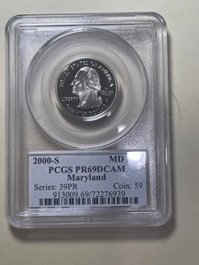 2000-S Maryland Quarter PCGS Graded PR69 DC - Picture 1 of 2