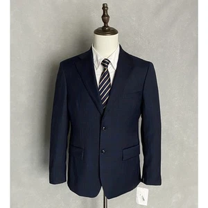Tallia Men's 38 Short Sport Coat Wool Blend Blue Plaid NWOT - Picture 1 of 8