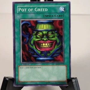 YuGiOh Pot of Greed SD3-EN019 - 1ª Edición Común - Nunca Jugado Casi Nuevo/Muy Nuevo - Imagen 1 de 3