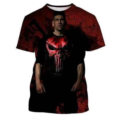  Camiseta Punisher Hombre Mediana Nueva con Etiquetas Negra - Imagen 1 de 4