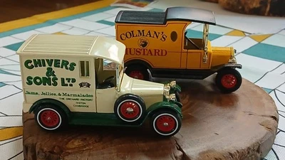 Par de modelos Matchbox 1978 de furgonetas de antaño Ford Modelo T 1912 y furgoneta Talbot 1927 Foto 1 de 4