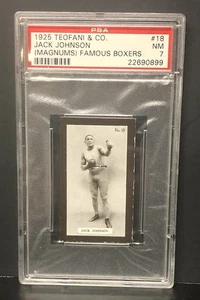 1925 Teofani Magnums Famous Boxers #18 Jack Johnson PSA 7 NM - Picture 1 of 4