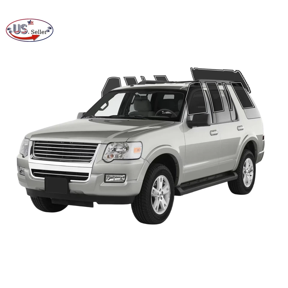 Película precortada en todos los lados + ventana trasera cualquier tono % para Ford Explorer 2002-2010 Foto 1 de 4