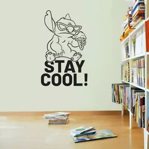 Lilo and Stitch Stay Cool Wall Sticker Vinyl Art Decal Decor Kids Room Home - Picture 1 of 5
