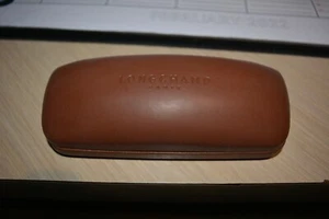 Long champ New Large Brown Sunglasses Eyeglasses Hard Case - Picture 1 of 2