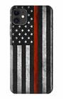 Thin Red Line Firefighter A1 Hard Rubber Case for all iPhone,Samsung Phones