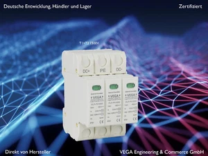Überspannungsschutz PV Photovoltaik SPD / 1500VDC / 3-Polig Kombi Klasse 1+2 - Bild 1 von 3
