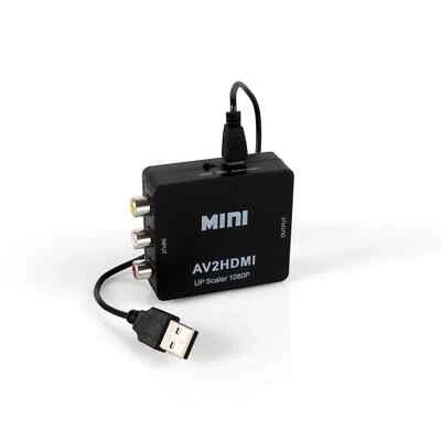 RCA to HDMI Female Converter Composite CBS Video Adapter - AV2HDMI- US SELLER - Image 1 of 4