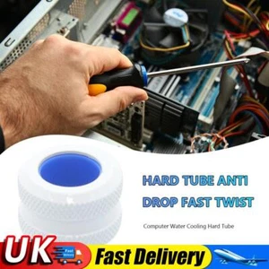 PC Water Cooling Tube Fitting G1/4 for 14mm OD Hard Tubes (White) UK - Bild 1 von 7