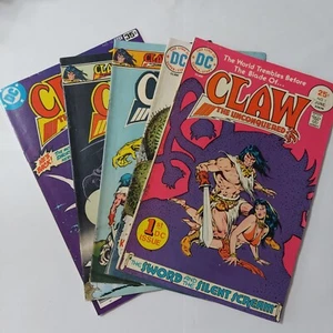 DC Comics "Claw" The Unconquered # 1 2 4 6 10 /1975 FINE/GOOD CONDTION USED - Picture 1 of 11