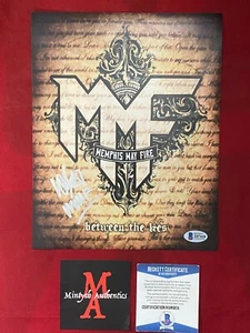 MATTY MULLINS MEMPHIS MAY FIRE SIGNIERTES 8 X 10 FOTO! BECKETT! ZWISCHEN DEN LÜGEN! - Bild 1 von 4