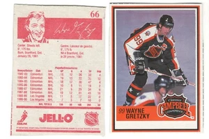 Wayne Gretzky Los Angeles Kings #66 Jello Box Bottom Hockey Card 1990 - Imagen 1 de 1
