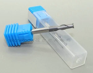 1x HRC55 2Flute Diam4mm*4mmSHK Carbide Square End Mill Cutter CNC Milling Bit - Imagen 1 de 3