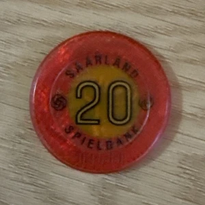 Saarland Spielbank casino Germany Casino Chip Jeton Token Rare - Picture 1 of 3