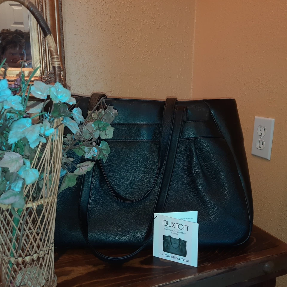 Nuevo Bolso de Mano Buxton the Carolina Negro, 16.5”x13”x5” Nuevo con Etiquetas Foto 1 de 4