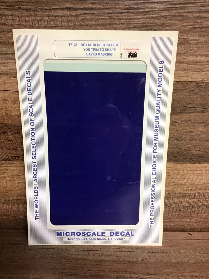 Microscale Decals Trim Film TF-22: Royal Blue Trim To Shape Better Than Masking - Image 1 of 1