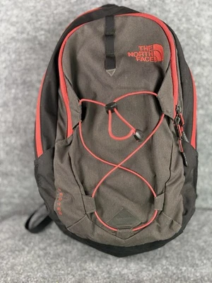 Mochila bufón The North Face roja negra bolsa senderismo mochilero trabajo escuela Foto 1 de 4