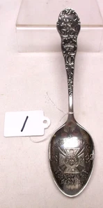 Vintage 1892 Silver Triennial Masonic ConClave, Denver Colorado Sterling Spoon - Picture 1 of 5