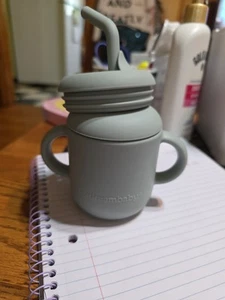 Dreambaby 3-in-1 Drink Snack Cup with Straw - Mint Green, 100% Silicone BPA Free - Picture 1 of 1