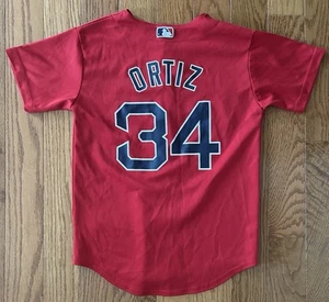 Red Sox David Ortiz Big Papi Majestic Jersey Youth Medium FREE SHIPPING - Picture 1 of 3