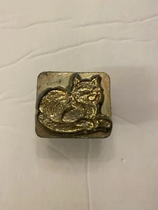 Timbro vintage da collezione in metallo 1" - Cat Design - Craft Tool Co. USA 1989 8417 - Foto 1 di 9