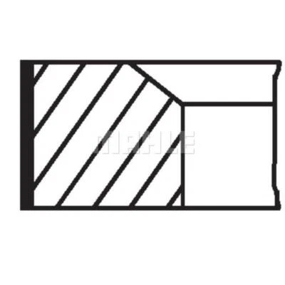 MAHLE Juego de Anillos Pistón Alicates para Ford Tourneo Connect Focus II Torneo - Imagen 1 de 4