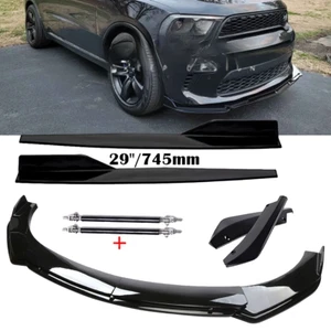 Front Bumper Rear Lip Spoiler Side Skirt For Dodge Durango SXT R/T SRT - Picture 1 of 24