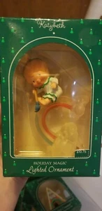 1985 Hallmark Holiday Magic Katybeth Angel Lighted Ornament NIB NEW IN BOX  - Picture 1 of 3