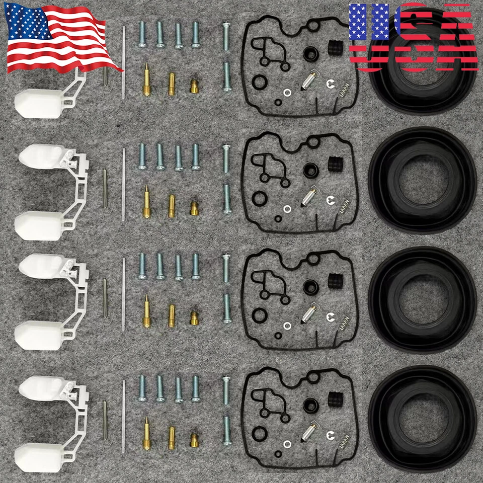 For 1989-1999 YAMAHA FZR600R FZR 600R Carburetor Repair Kit FLOAT DIAPHRAGM 4 PC - Imagem 1 de 4