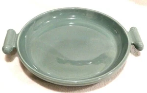 Vintage Red Wing Aqua Blue 2 Handle Serving Platter/ Bowl, 8.5" x 1.5" - Picture 1 of 3