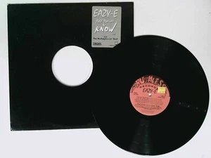 Eazy E 12" Single JUST TAH LET U KNOW Ruthless RPROLP-0424 Promo Hip-Hop NWA - Picture 1 of 1