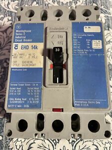 EHD3030L Cutler Hammer Eaton, Westinghouse 480V 30A Series C EHD Circuit Breaker