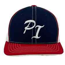 Pacific Headwear Fitted Mesh Hat Cap Red/White/Blue Youth 6 3/8-6 7/8 PI