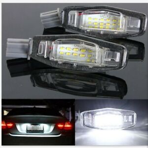 For Honda Civic Honda Accord Odyssey Acura Pair 18 LED License Plate Light Lamp