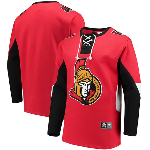 NHL Ottawa Senators Pullover Men X-Large Sweatshirt Lace Up Jersey Cover