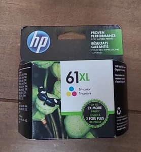 HP 61XL Wysoka wydajność Trójkolorowy oryginalny wkład atramentowy Exp kwiecień 2018 - Zdjęcie 1 z 3