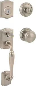 Baldwin Prestige Wesley Single Cylinder Satin Nickel Handleset w/ Alcott Knob - Picture 1 of 6