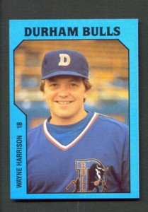 1985 TCMA Durham BULLS #25 WAYNE HARRISON Petersburg VIRGINIA