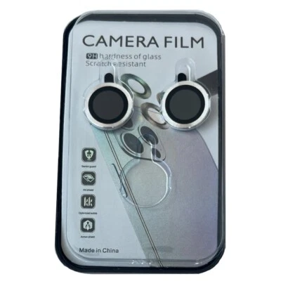 For iPhone 16 / 16 Plus Camera Lens Cover Protector 9H Hardness Silver - Image 1 of 4