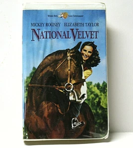 National Velvet VHS Movie Elizabeth Taylor Equestrian Racing Clamshell Case G - Picture 1 of 3