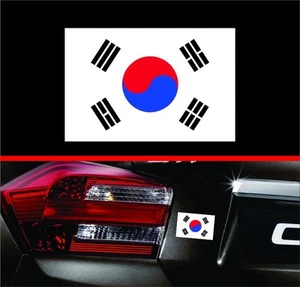 Calcomanía de vinilo 4" bandera de Corea del Sur bandera parachoques pegatina KDM para Hyundai Genesis - Imagen 1 de 3